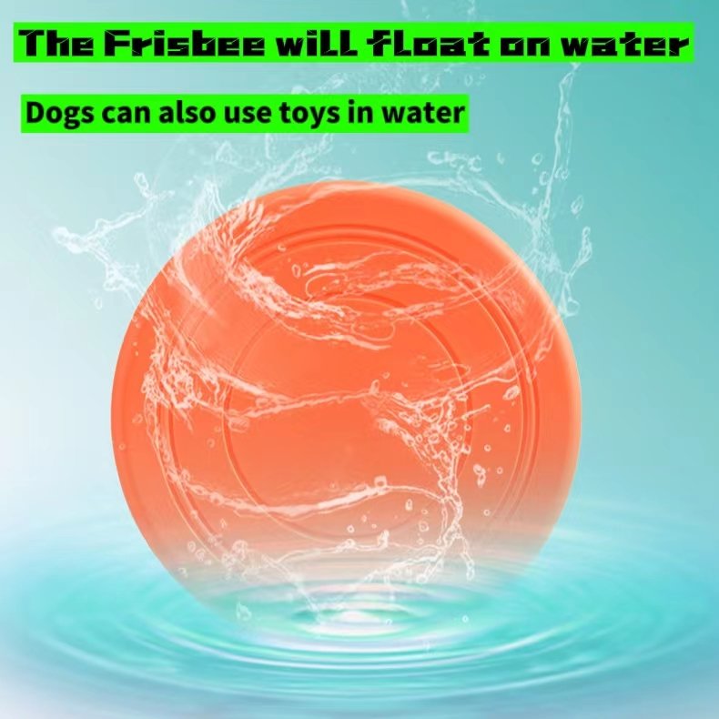 Dogs Flying Disc Training Interactive Puppy Flyer Lightweight Soft Floating Saucer for Small Medium Outdoor Sport training toys