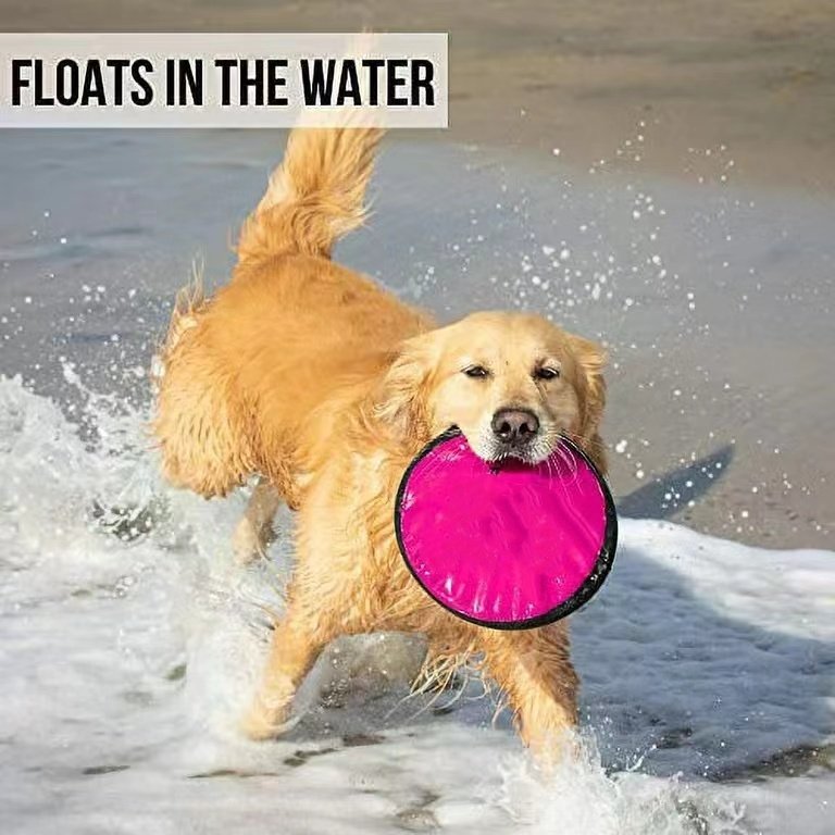 Products of 2024 Non-toxic Nylon Floating Chew Dog Training Flying Disc Toys Dog Frisbee Toy for Animals