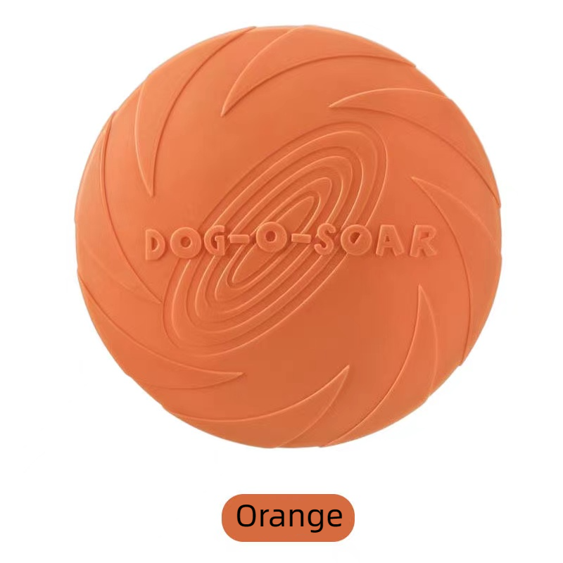 Pet toy Dog Frisbee Pet toy Frisbee Dog silicone bite resistant Frisbee can float training throwing toys Non-toxic Natural Soft