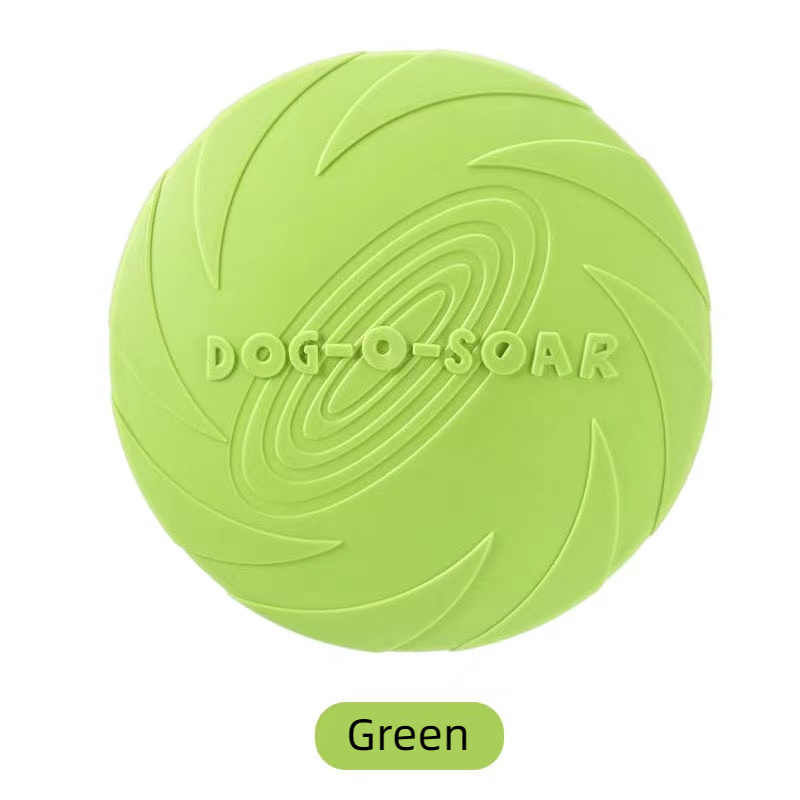 Pet toy Dog Frisbee Pet toy Frisbee Dog silicone bite resistant Frisbee can float training throwing toys Non-toxic Natural Soft