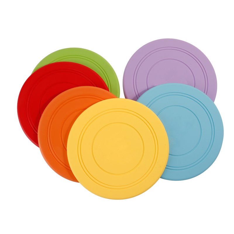 Dogs Flying Disc Training Interactive Puppy Flyer Lightweight Soft Floating Saucer for Small Medium Outdoor Sport Training Toys