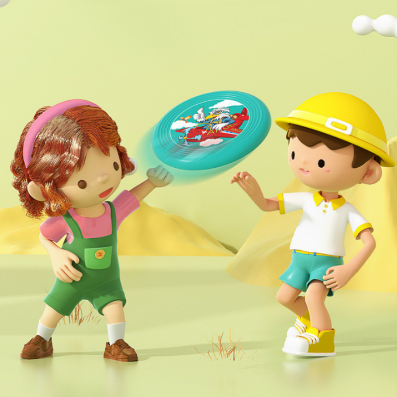 Factory price summer funny foldable flying disc custom pattern colorful children mini frisbee for outdoor