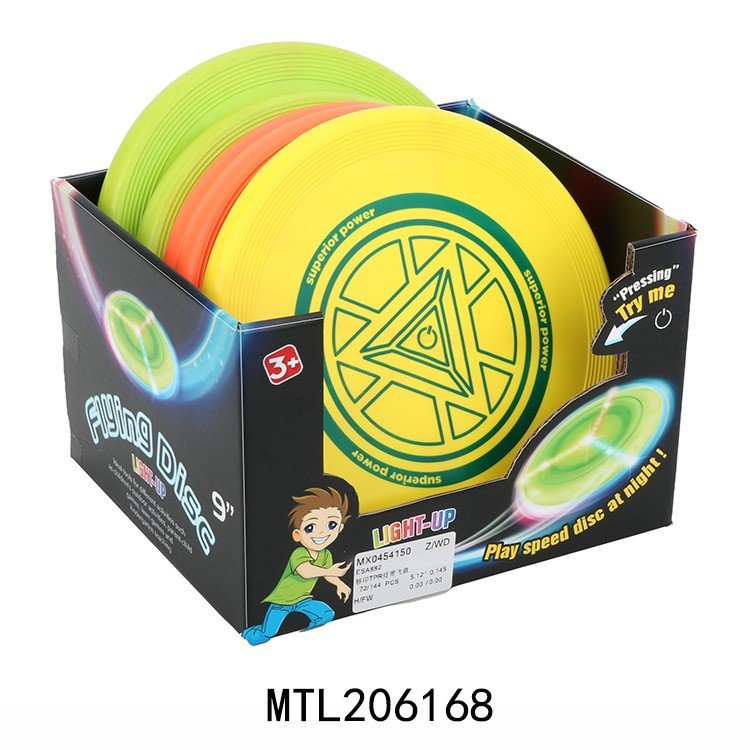 Outdoor Sport Game Toys Plastic Flying Frisbeed 115 Gram Light Up Flying Disc Toy
