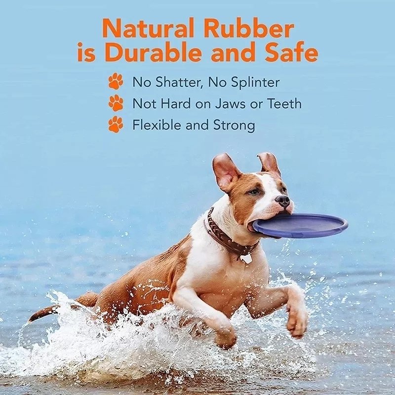 2022 Pet Dog Silicone Frisbeed Game Dog Toy Flying Discs Training Interactive Toys Pet Supplies Bite Flying Disc Throwing Toy
