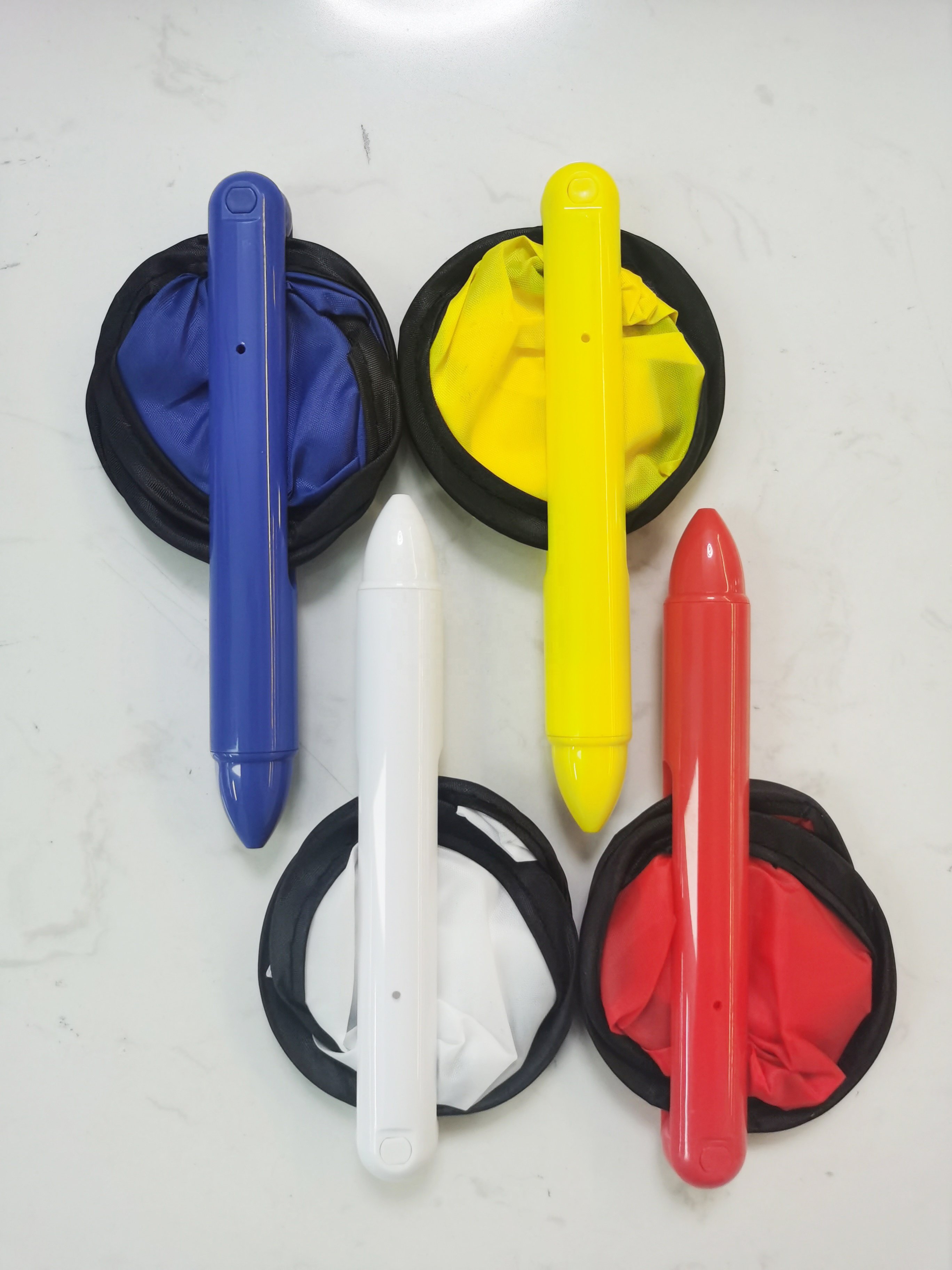 Creative design foldable fan pen ball pen Frisbee large printing area gift pens