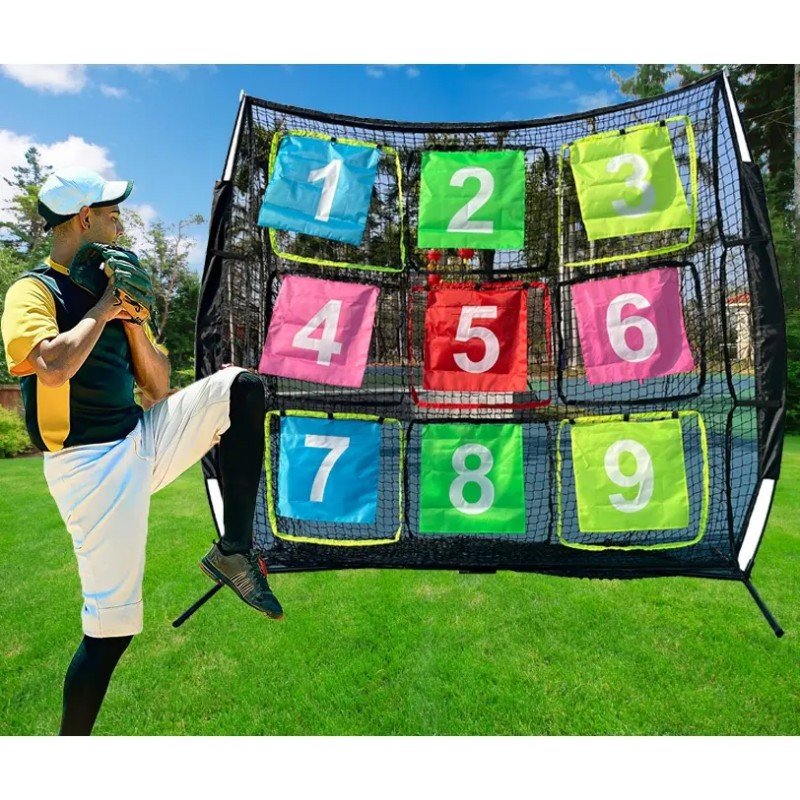 TY-1012B Outdoor Backyard Beach Flying Disc Toss Game Portable Sports Metal Disc Golf Target Net Stand With Hoop for Kids