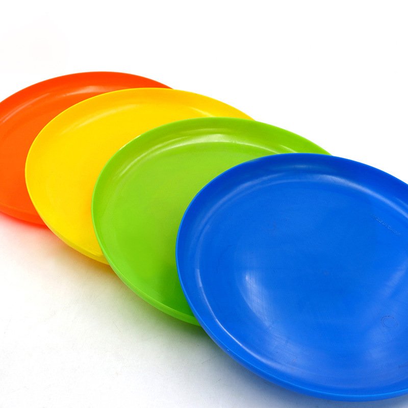 23cm Kids Frisbee Beach Frisbee outdoor fitness sports children soft PP traditional toy colorful flying saucer pet utensils UFO