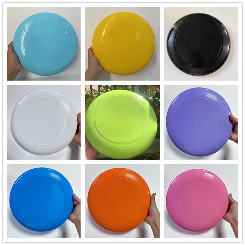 23cm Kids Frisbee Beach Frisbee outdoor fitness sports children soft PP traditional toy colorful flying saucer pet utensils UFO