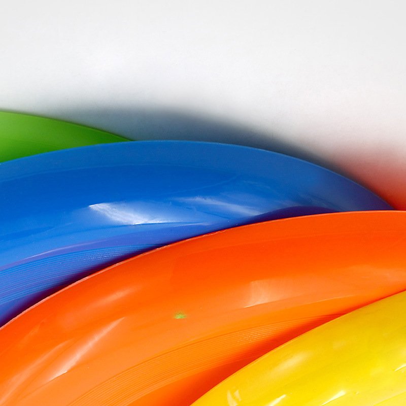 23cm Kids Frisbee Beach Frisbee outdoor fitness sports children soft PP traditional toy colorful flying saucer pet utensils UFO