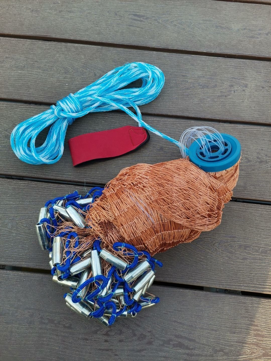 High quality portable tire line throwing net 4-12ft without frisbee hand cast net