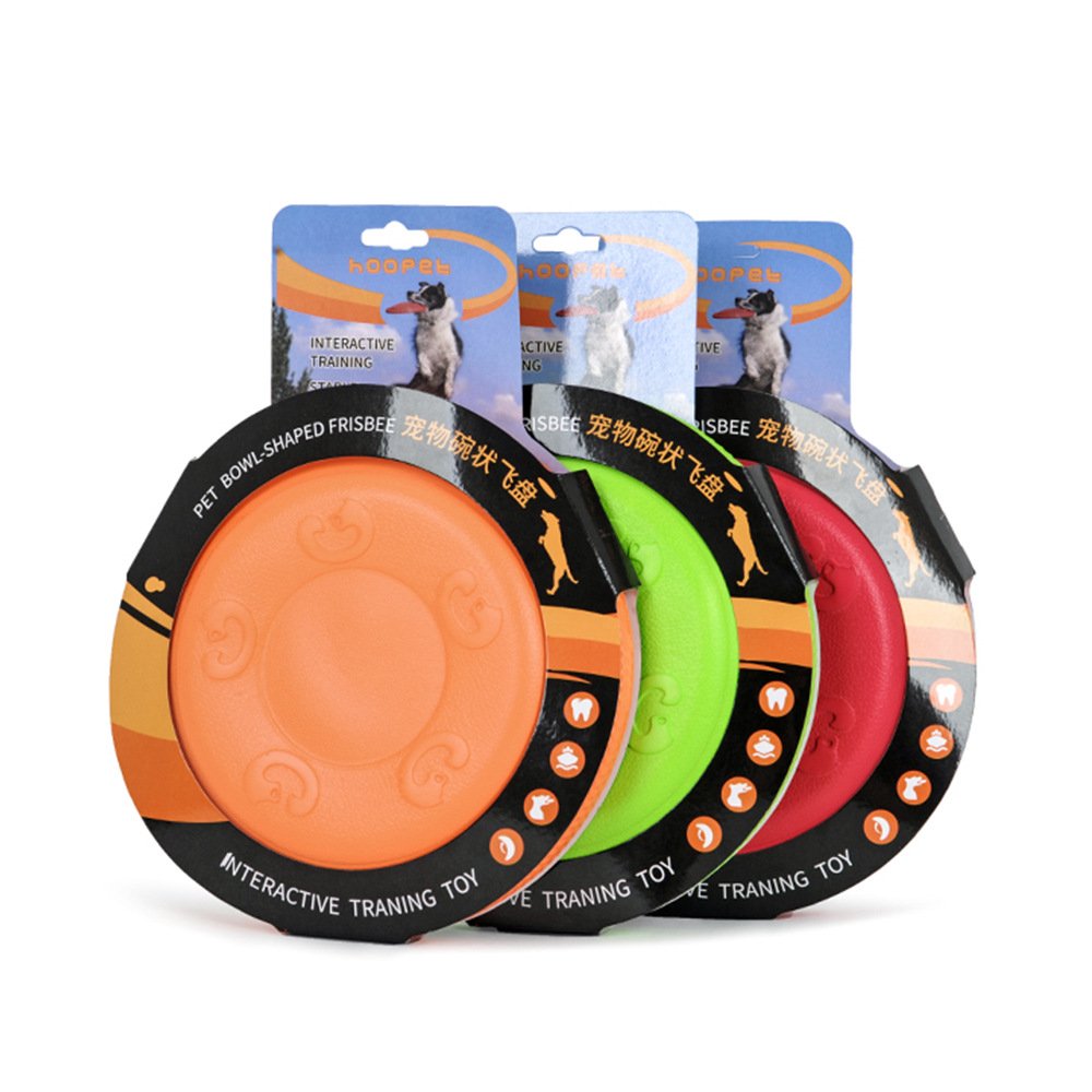 High Quality Round Pet Dog Frisbeed Dog Pet Training Toys EVA Bite Resistant Flying Disc Frisbeed
