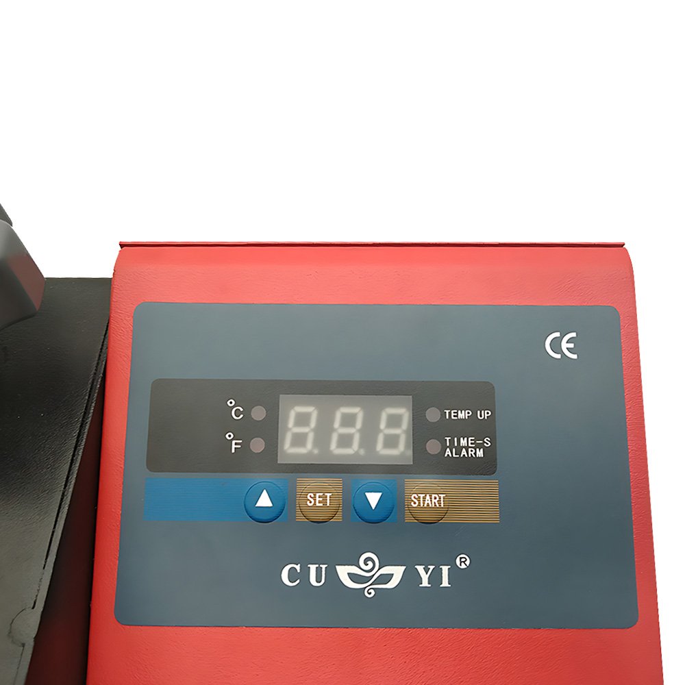 2024 CUYI round heat press machine 20cm sublimation printing fans Frisbee flying disc heat transfer sublimation machine