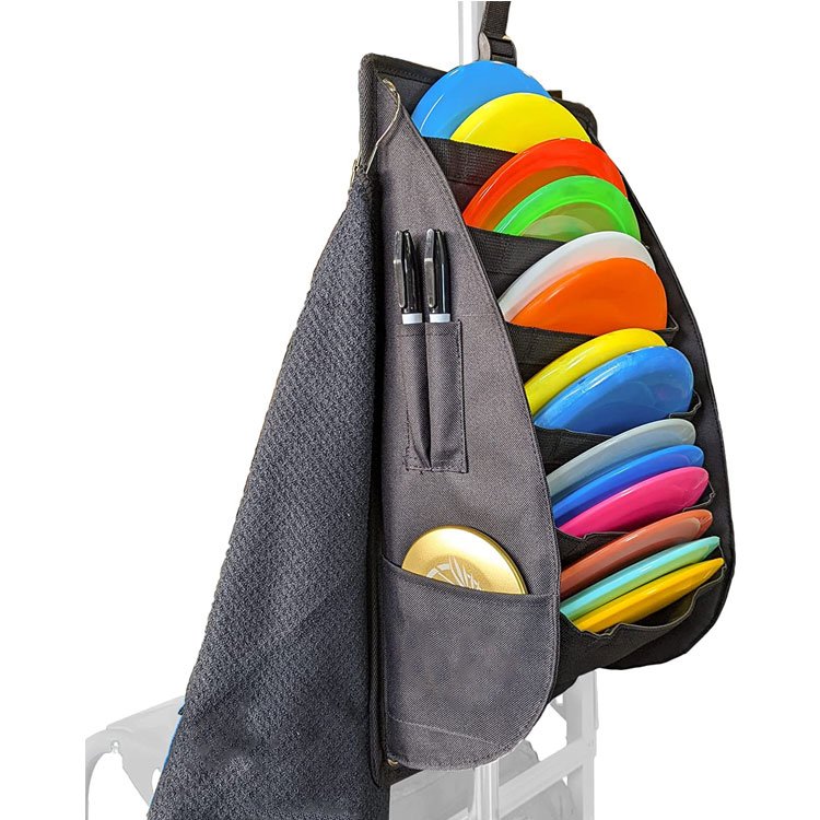 Discs dower pocket pouch XXL large capacity frisbee golf disc golf bag cart