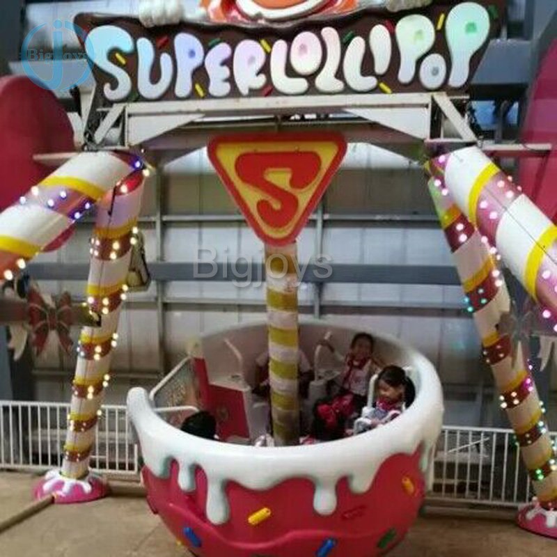 Kids Amusement Park 5 Seats Frisbee Hammer Spinning Mini Pendulum Ride
