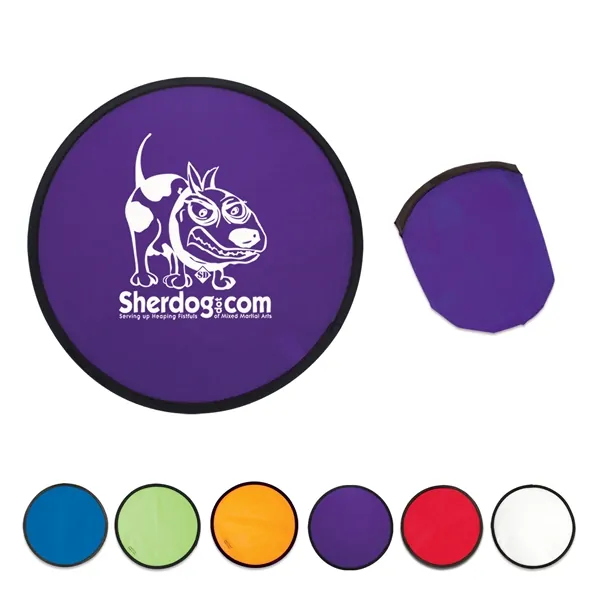 Custom Football Styles Foldable Polyester Flying Disc Folding Fan Flying Disc Children Beach Toy Nylon Collapsible Frisbeed