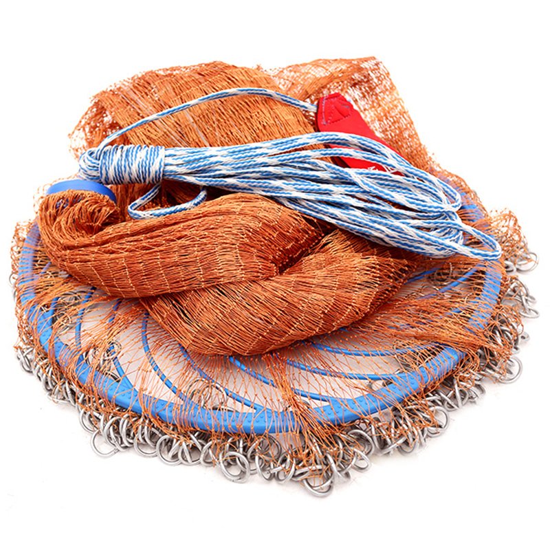 Hot Sale Tire Line frisbee fishing net Hand Throw Net For Fishing Tackle TAKEDO KY01