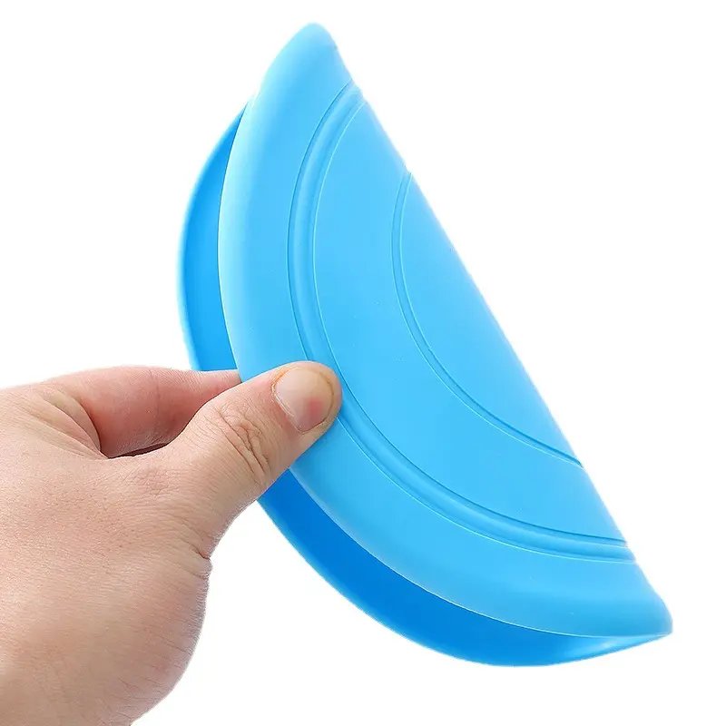Pet Dog Outdoor Flying Disc Chew Toys Interactive Dog Puppy Bite Resistant Outdoor Training Toys Pet Dog Frisbeed Toys