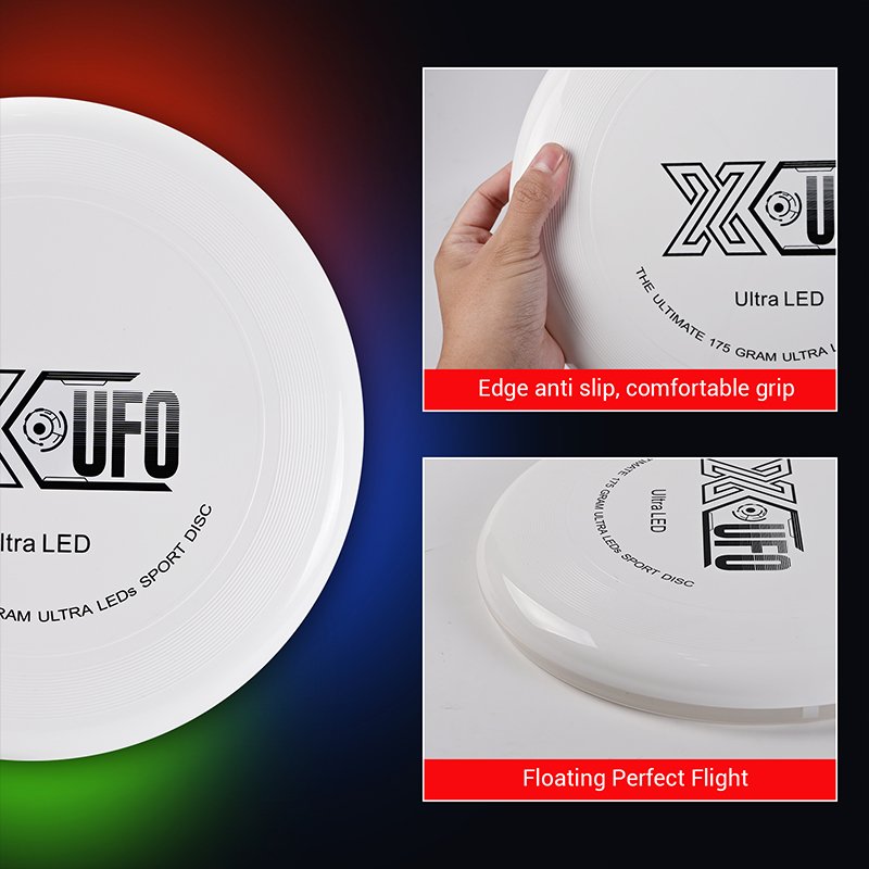 Custom Ultimate Frisbeed Promotion LED frisbeed bright flying disc lights up Flying Disc OEM Custom flying disc