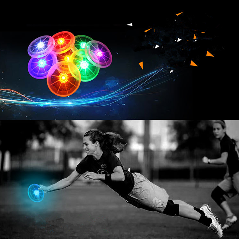 Custom Logo Flying Disc With Led Lights Silicone Mini flying disc Golf Disc