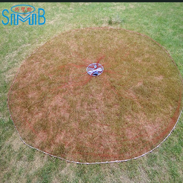 Good Selling Diameter 6m Japanese Casting Net Hand Throw Monofilament Fishing Cast Net Cast Nets with Plastic Ring Frisbee