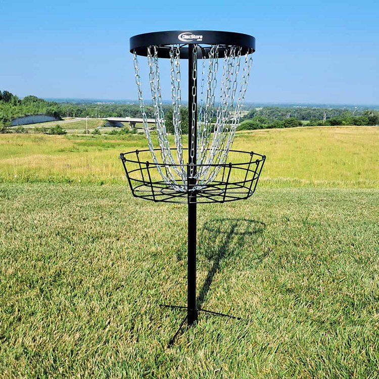 Factory Direct Professional PDGA Approved Light Weight Custom 24 Chain Practice Portable Frisbeed Target Disc Golf Basket