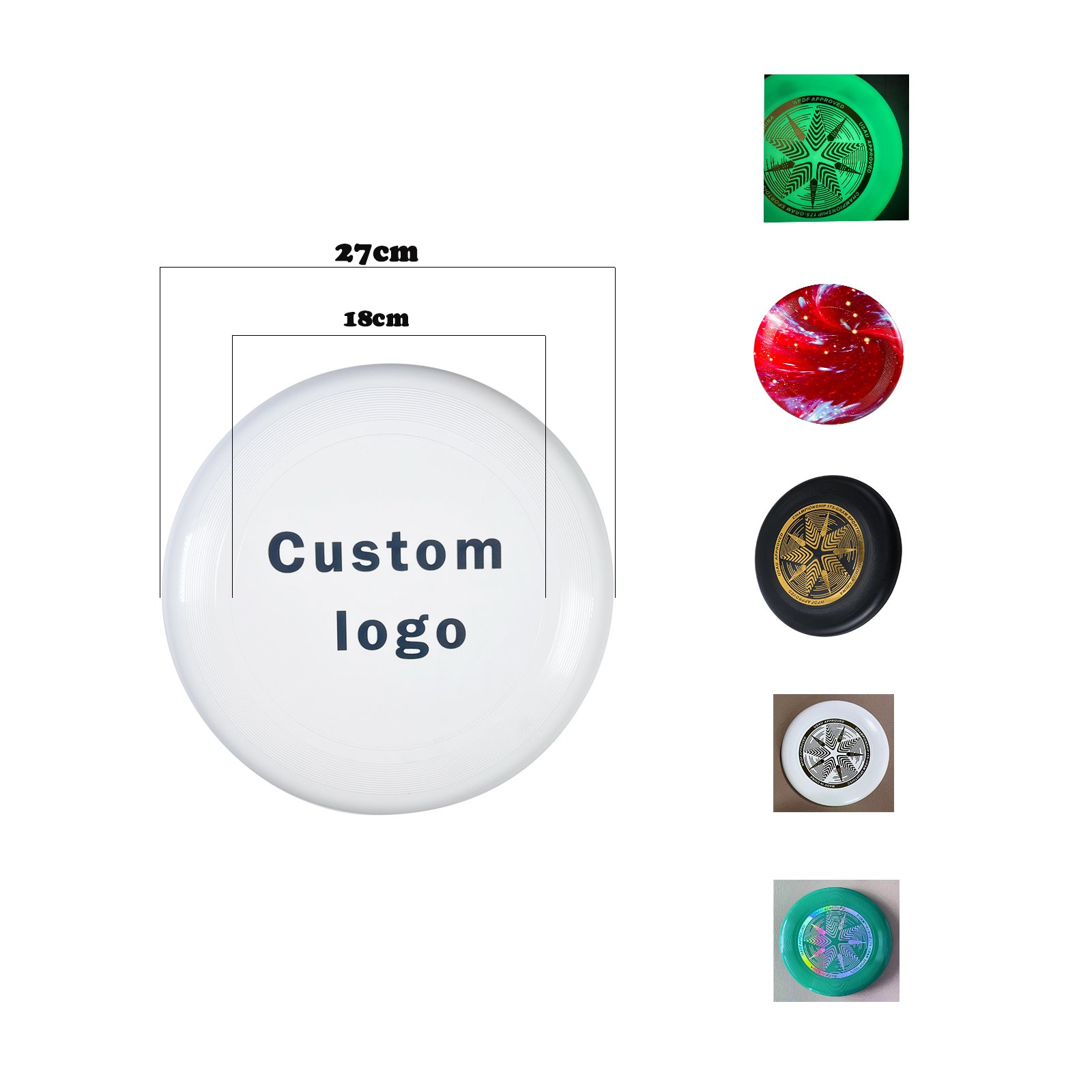 WFDF certification 175g ultimate frisbeed flying toy custom logo frisbeed outdoor group building sport throw frisbeed