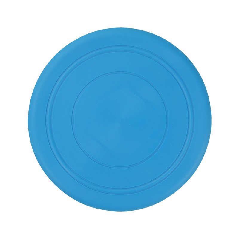 Wholesale Custom Eco Friendly Pet Rubber Play Mat Outdoor Dog Training Throwing Toys Silicone Frisbees for Game Exercise