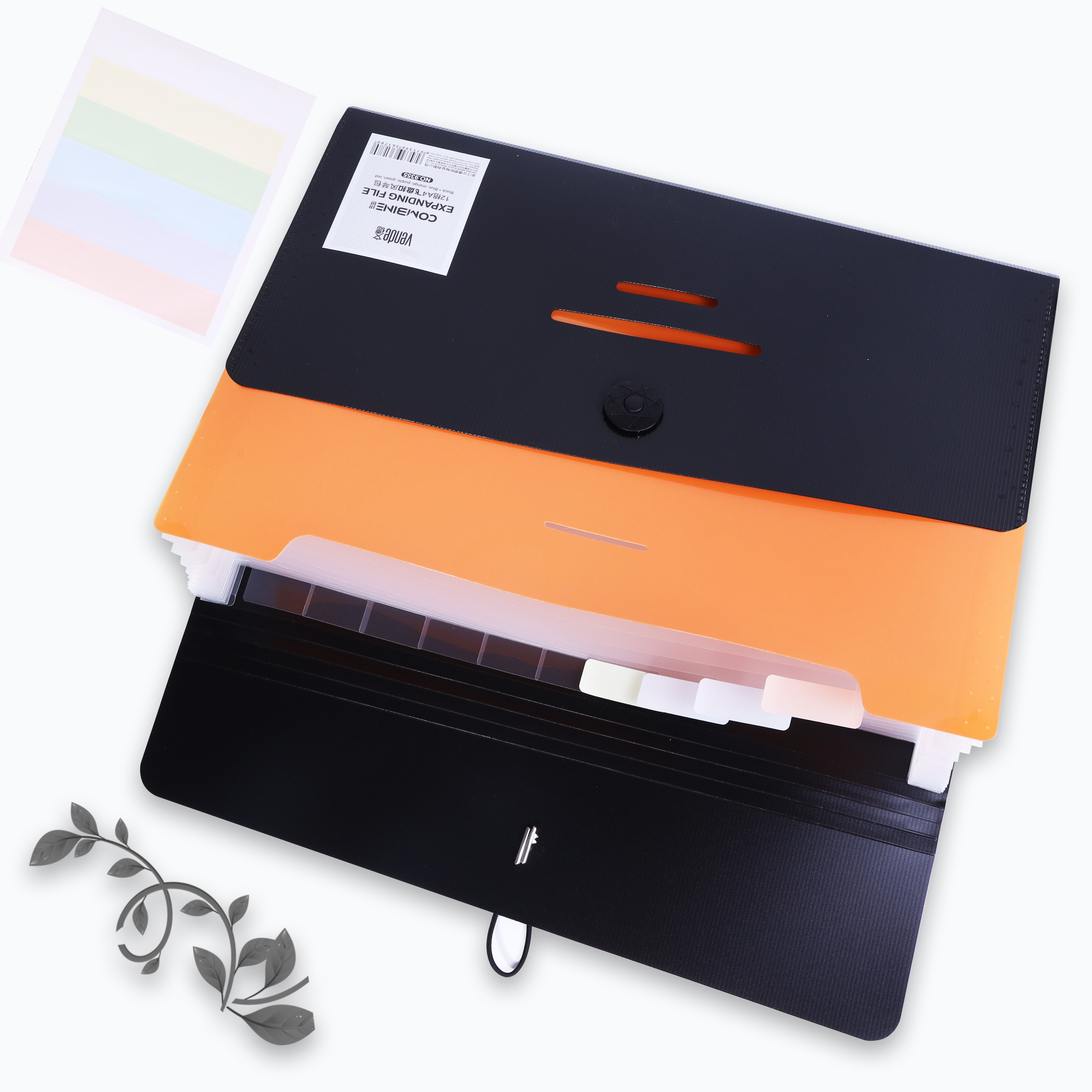 Student Multi-Layer Waterproof Frisbee Buckle Plastic Bag Organ Sleeve Rope Bundle-for Archiving Filing Products
