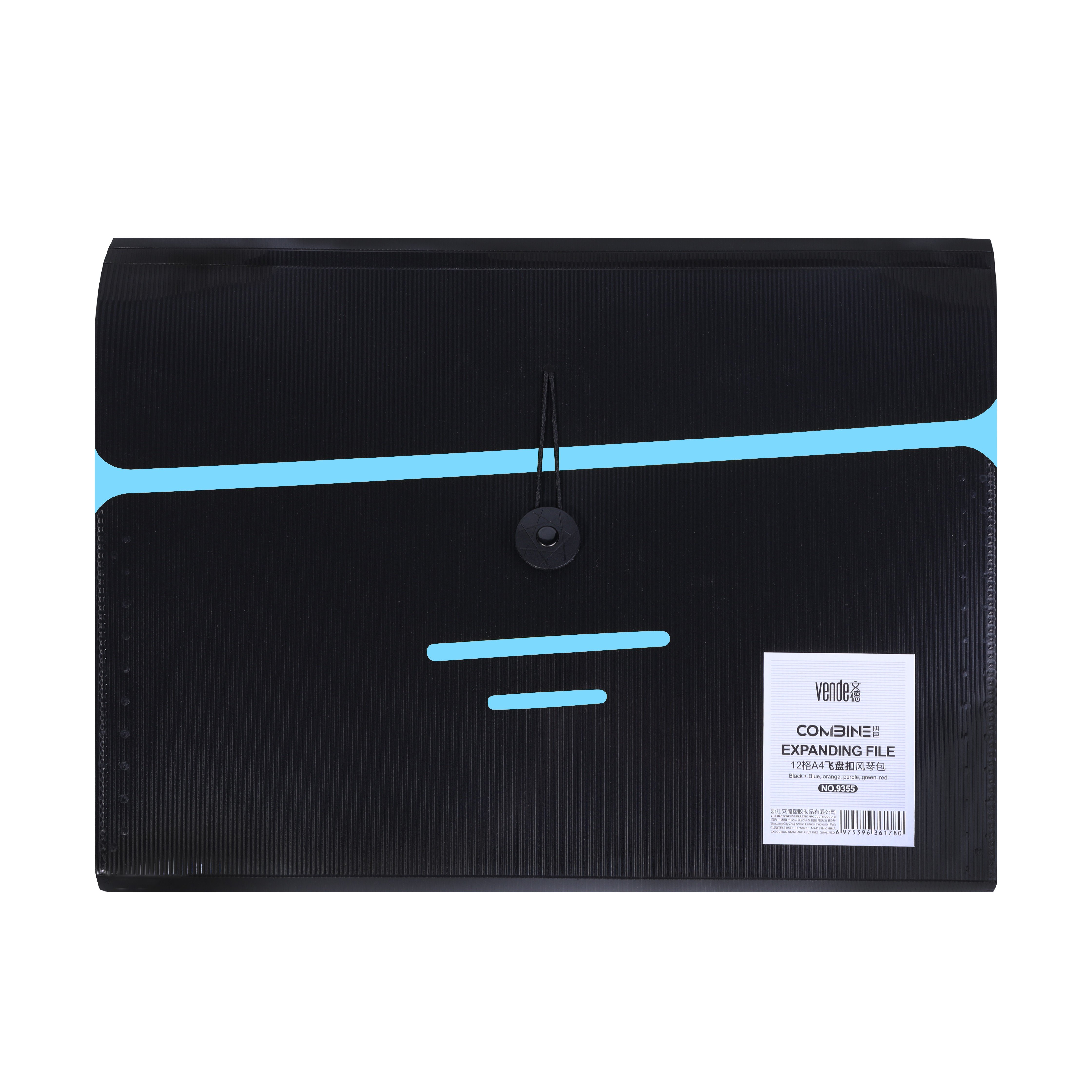 Student Multi-Layer Waterproof Frisbee Buckle Plastic Bag Organ Sleeve Rope Bundle-for Archiving Filing Products