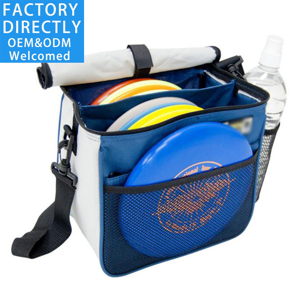 Customs outdoor large capacity disc golf bag with bottle holder