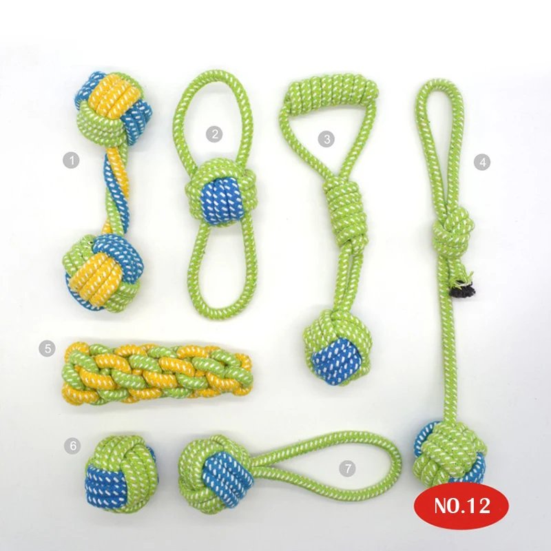 wholesale pets Custom 10 pack sets pet dog chew toy dog rope frisbeed ball knot set of toys for dogs