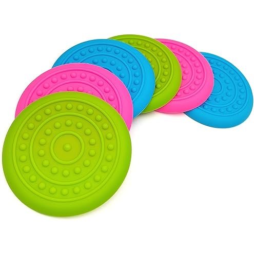 Soft Rubber Dog Frisbee Disc Soft material for Small Medium Large Dogs sport toys.