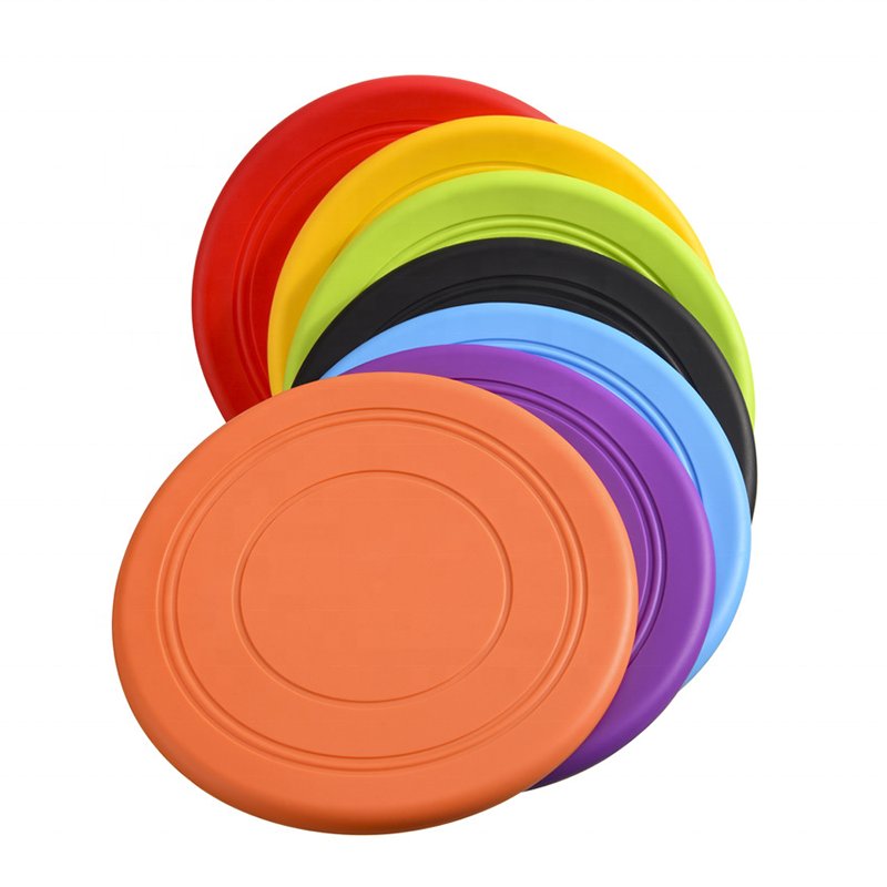 Pet Dog Flying Discs Toy Eco-friendly Resistant Bite Disk Toys Outdoor Training Supplies Dog Frisbeed