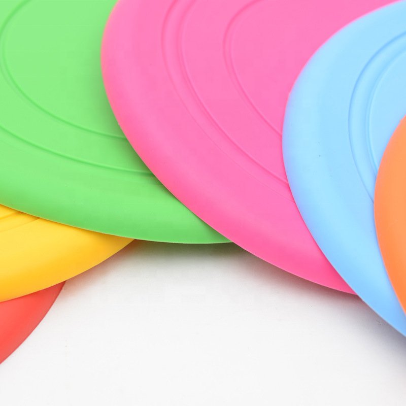 Pet Dog Flying Discs Toy Eco-friendly Resistant Bite Disk Toys Outdoor Training Supplies Dog Frisbeed