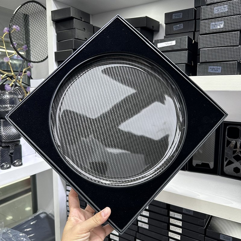 Carbon Fiber Frisbee Spot Direct Sales Sports Frisbee Carbon Fiber Customized Logo