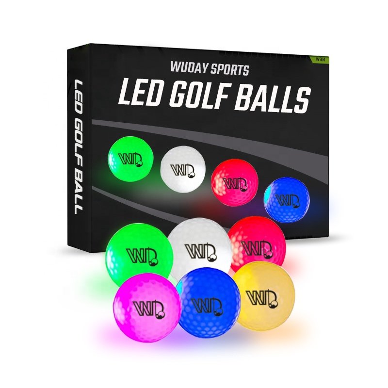 Factory Price Glow In The Dark Golf Balls Outdoor LED Golf Ball With Pack/box