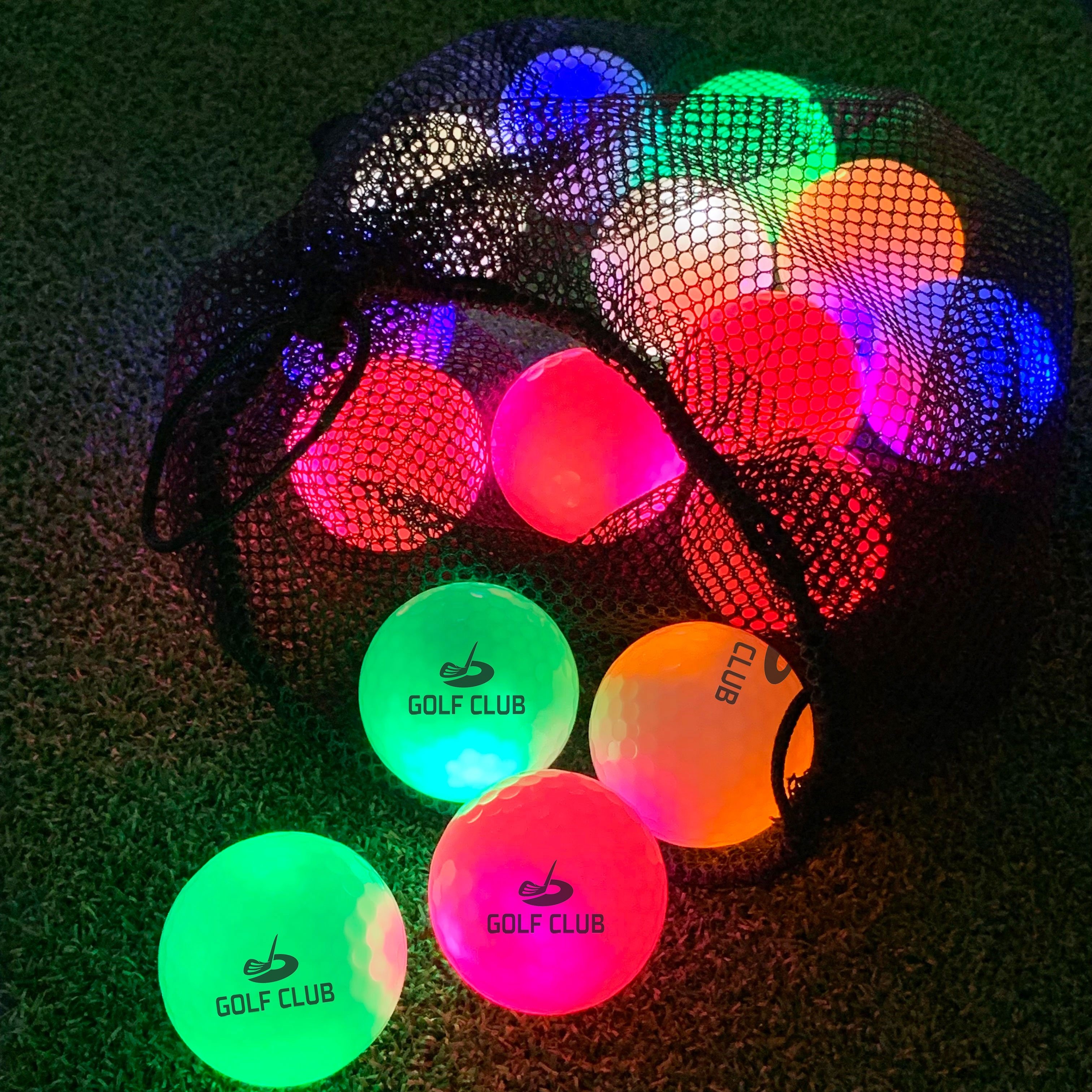 Factory Price Glow In The Dark Golf Balls Outdoor LED Golf Ball With Pack/box