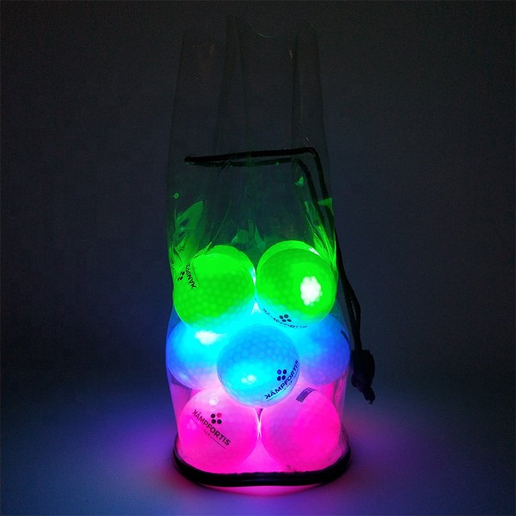 Factory Price Glow In The Dark Golf Balls Outdoor LED Golf Ball With Pack/box