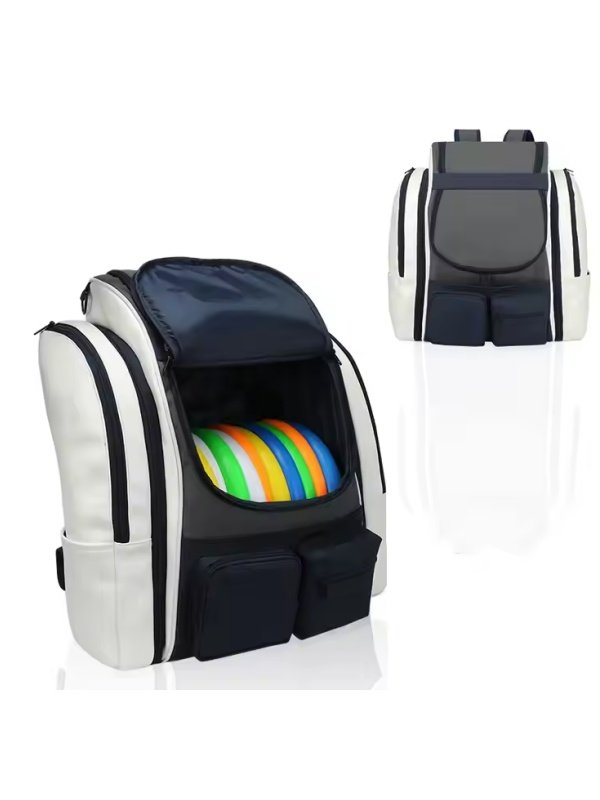 Premium Outdoor Portable Frisbee Storage Pouch Versatile Disc Golf Backpack with Breathable Back Pad Durable Flying Disc Bag
