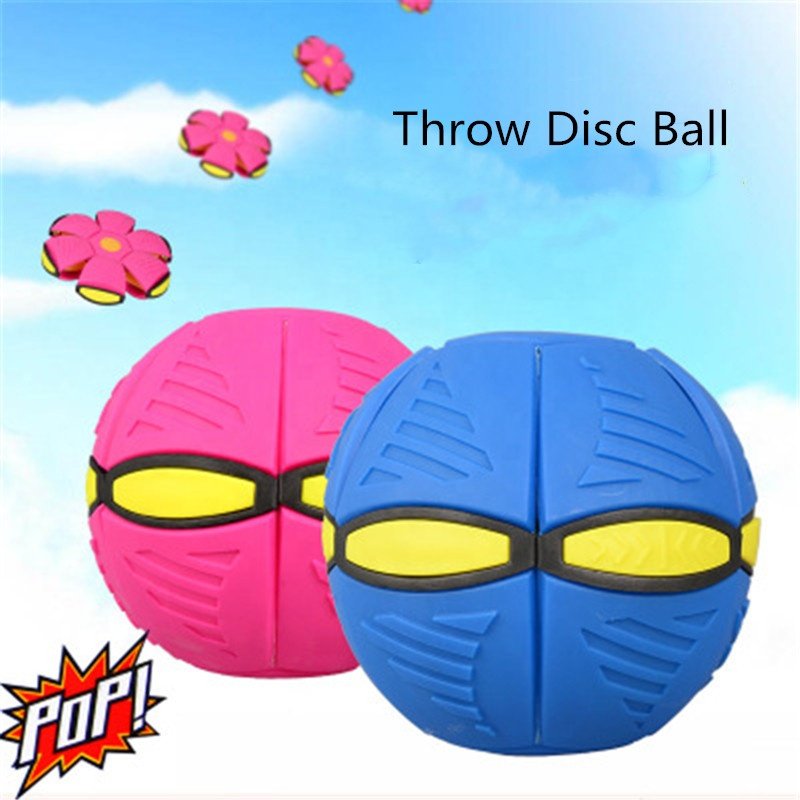 Outdoor Toy Fly Ball LED Beach Garden Game Throw Disc Ball Kid Fancy Soft Novelty Toy multiple colour Flat Deformable Toy