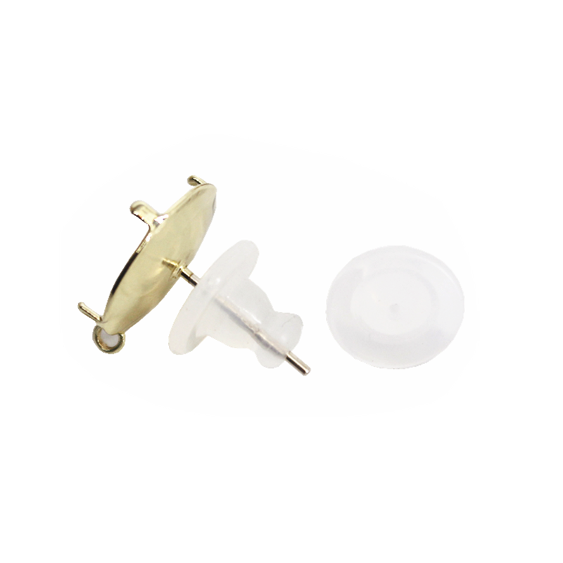 Wholesale White Clear 10mm Earplugs Earring Accessories Transparent Silicone Ear Plug For Earrings Frisbee