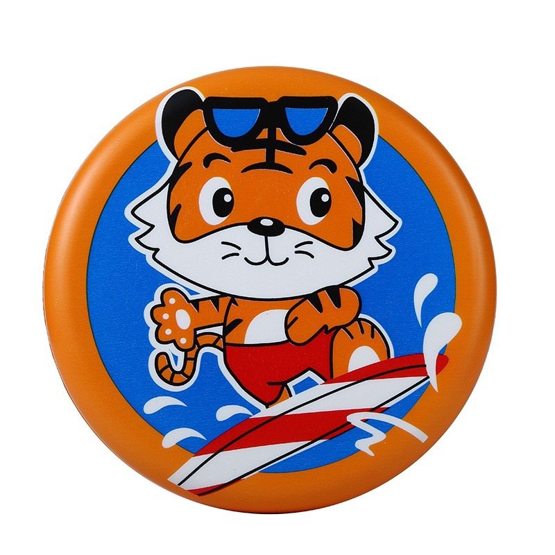 Wholesale Parent-Child Outdoor Sport Toy Children's Cartoon Soft Flying Discs Safe Competitive Toy Made-to-order PU Flying Disc