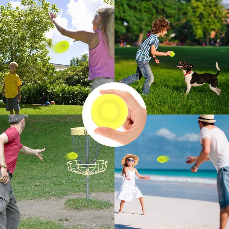 Custom Printing Outdoor Sports Golf Disc Frisbeed Game Flying Disc Opp Bag Unisex Inflatable Toys Golf Plastic Custom Color EN71