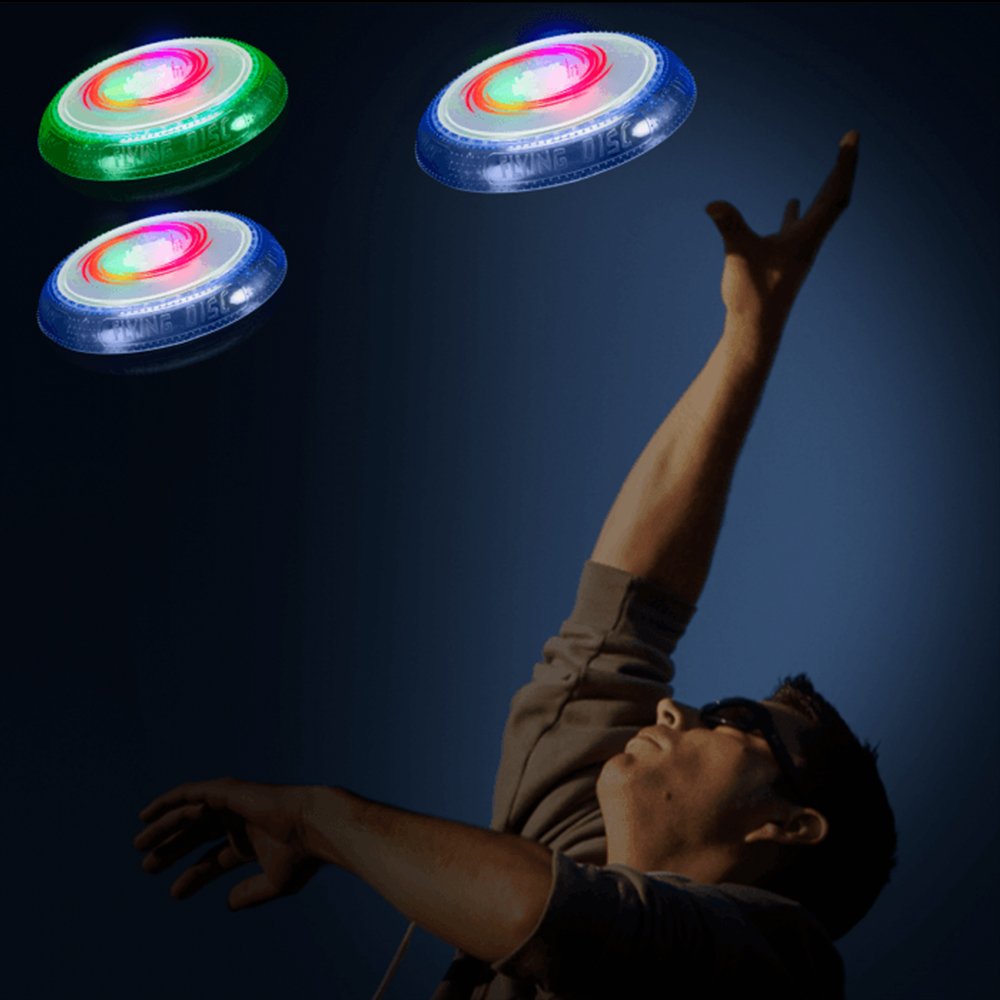 Custom Rechargeable Flying Disc Type-c interface Led Flying Disc toy 7 lighting modes Led Outdoor Sports Frisbeed