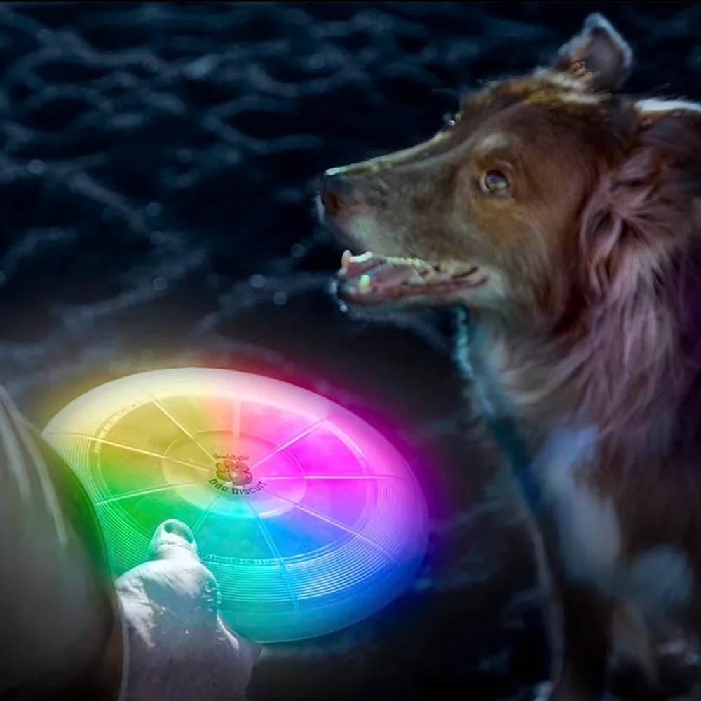 Custom Rechargeable Flying Disc Type-c interface Led Flying Disc toy 7 lighting modes Led Outdoor Sports Frisbeed