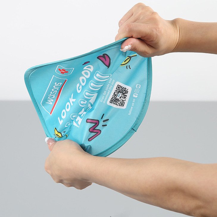 Wholesale Custom Printed Foldable Polyester Frisbeed Collapsible Outdoor Beach Toys Nylon Flying Disc