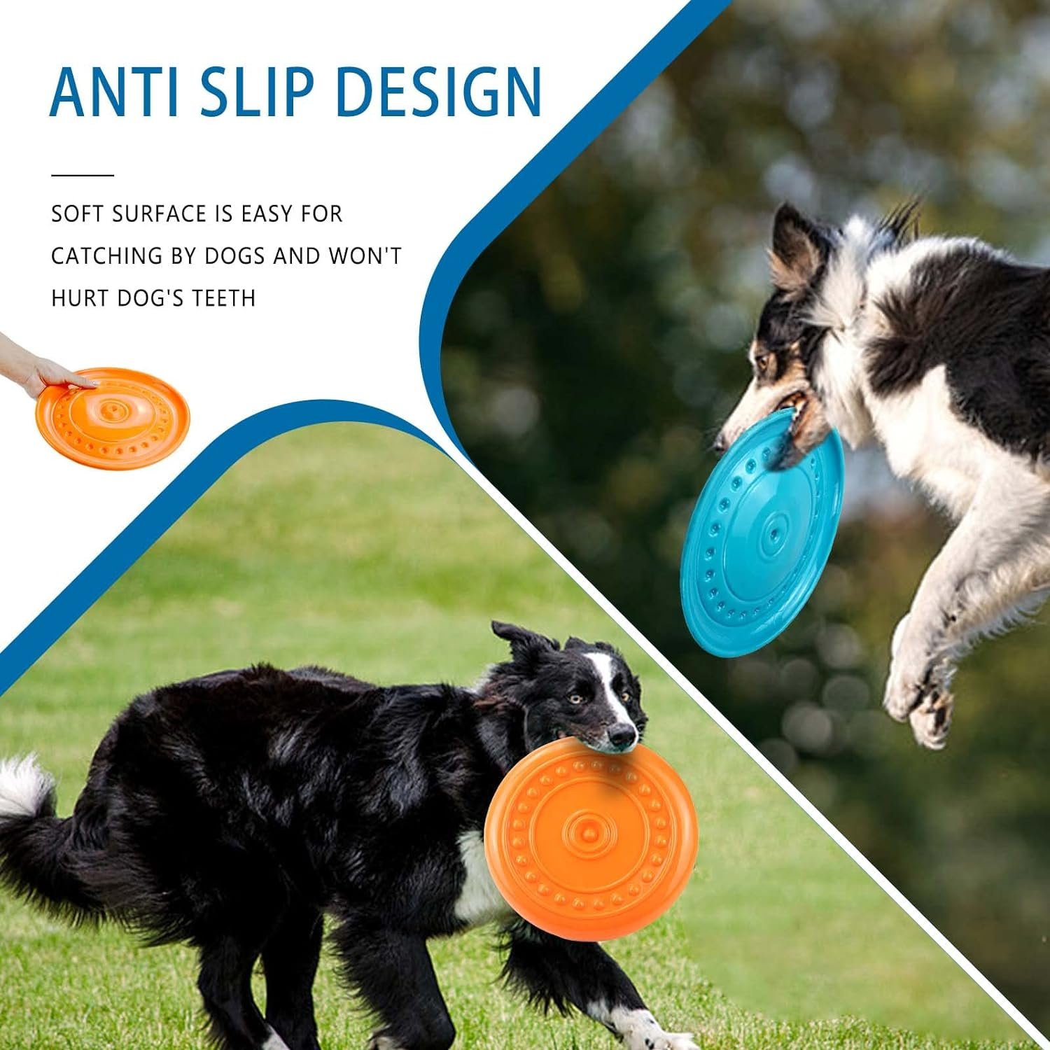 Frisbee Puppy Flyer Toy Dog Flyer,Lightweight Soft Floating Saucer for Small Medium Dog Outdoor Sport