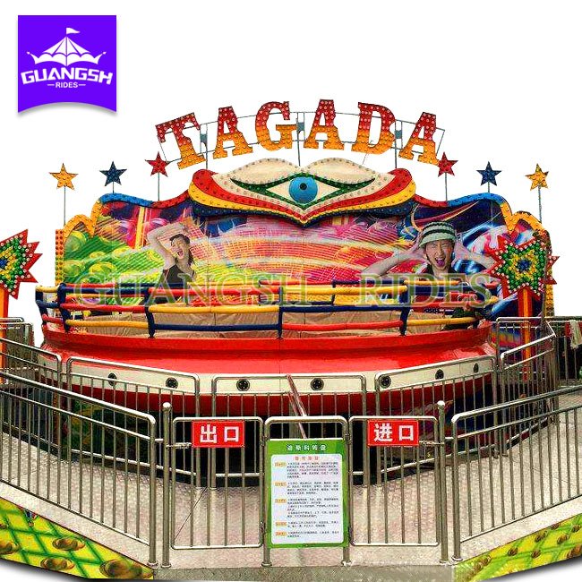 Most popular outdoor park games thrill amusement ride rotation break dance frisbee on ride for sale