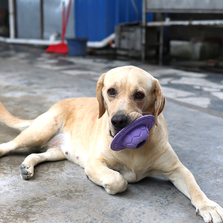 Outdoor Training Dog toy Natural rubber bite resistant flying saucer toy Cleaning Tooth Dog Chew Pet Toys
