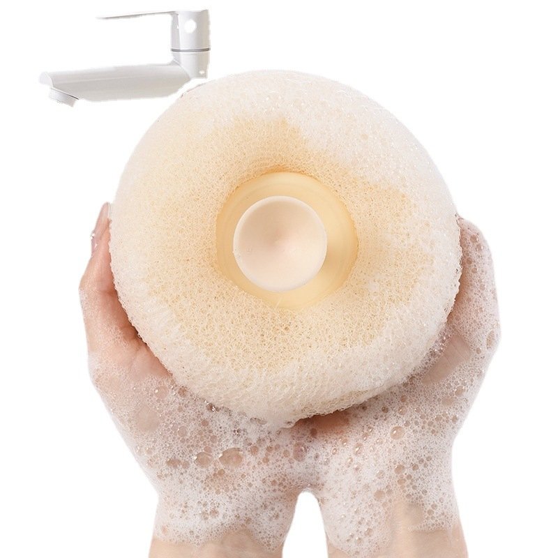 Round Soft Mesh Handheld Bath Sponge Balls Cleaning Brush Shower Body Cleaner Exfoliat Scrubbers Bath Ball Bathroom Accessories